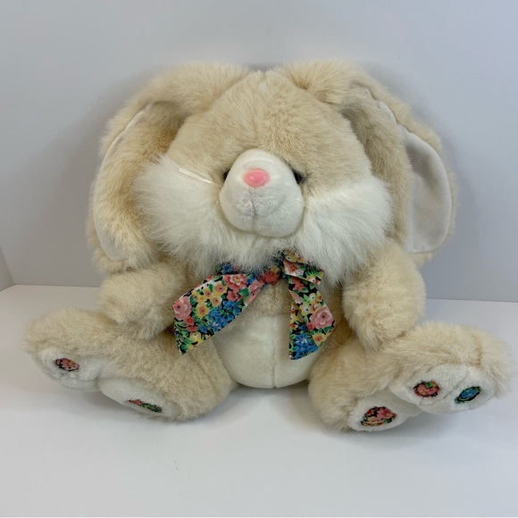 International Bon Ton Toys Plush Stuffed Pink Nose Rabbit - Picture 7 of 7